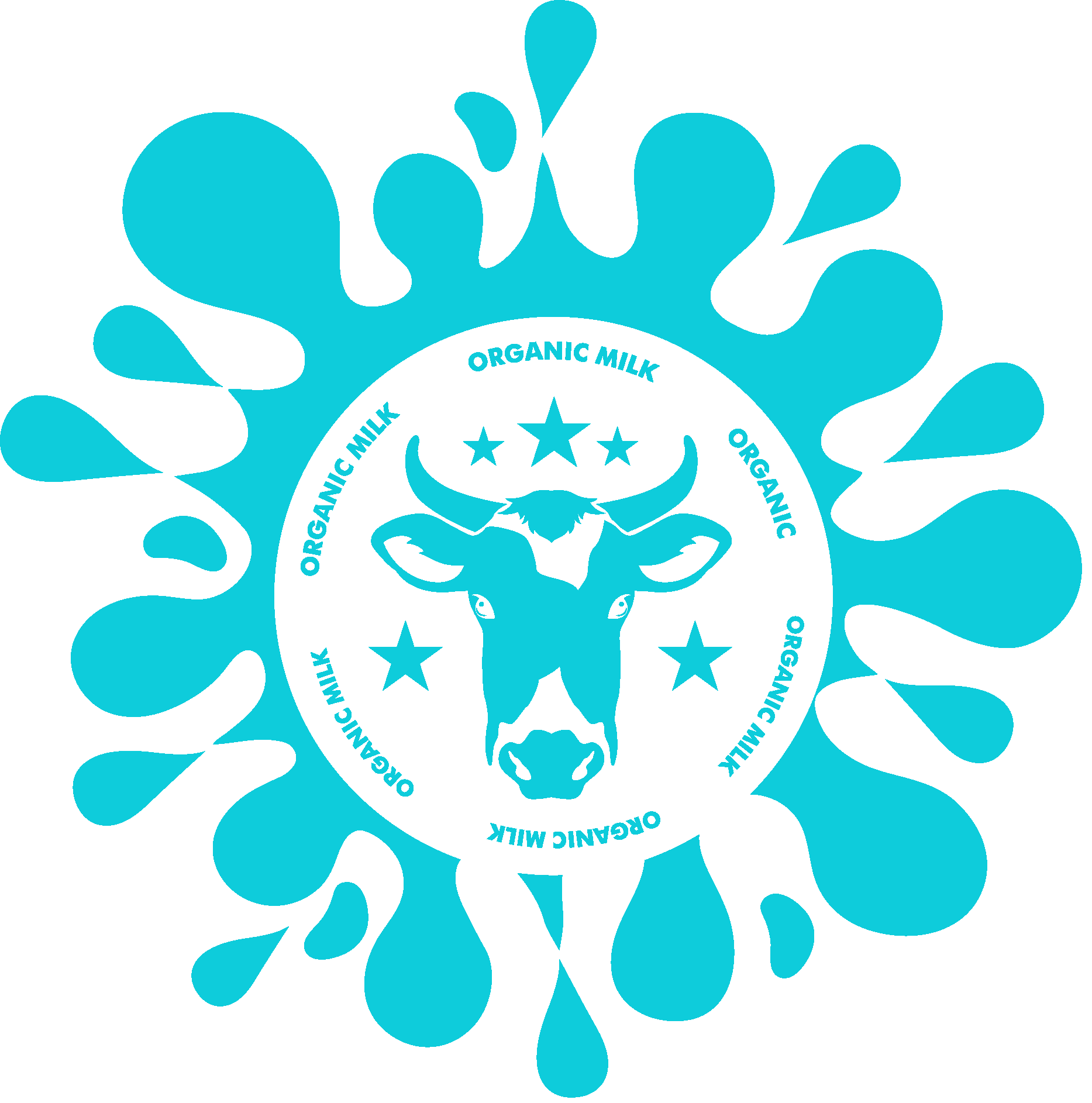 Happy Cow Organic Milk Company Logo Vector Logo